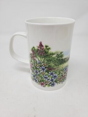 Dunoon Wild Orchid Fine Bone China Mug Made in England Floral Coffee Tea Cup